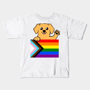 Love is love Puppy - Golden Kids T-Shirt